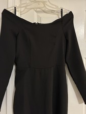Laundry by Shelli Segal Off-The-Shoulder Gown Navy Size 8