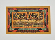 Germany Notgeld Oldenburg 50 Pfennig 1921 Ship-Rowboat Uncirculated Banknote