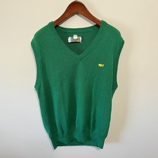 Vintage Masters Men's Sweater Vest Augusta National Mens L Golf Shop Knit 90s