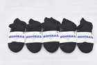 Lot of 5 Bombas Women's Cushioned Comfort Ankle Socks Black Size Medium