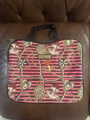 betsey johnson laptop backpack Official If The Bag Fits Mini Clear Clear PVC mini backpack Jewel embellishments Outside zipper pocket Top handle Silver hardware Adjustable straps 10.5inH x 8inW x 5inD Betsey Johnson Hearts Mini Backpack