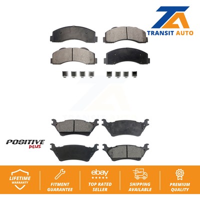 Front Rear Semi-Metallic Brake Pads Kit For Ford F-150 KPF-100177