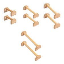 2Pcs Pushup Stands Push up Bars Anti Slid Handstand Training Wooden Parallettes