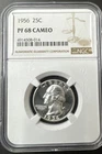 1956 Washington Silver Proof Quarter 25c NGC PF68 Cameo