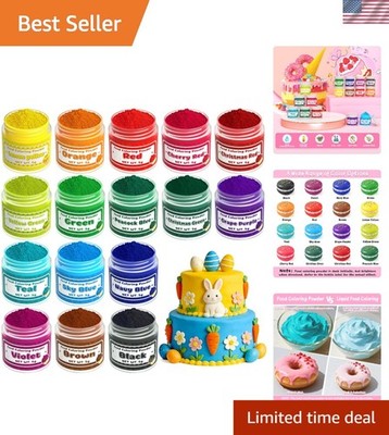 Food Coloring Powder - 16 Colors Vibrant Powdered Food Coloring, Concentrated...