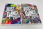 Just Dance 2014 & 2015 Nintendo Wii Complete CIB, Tested