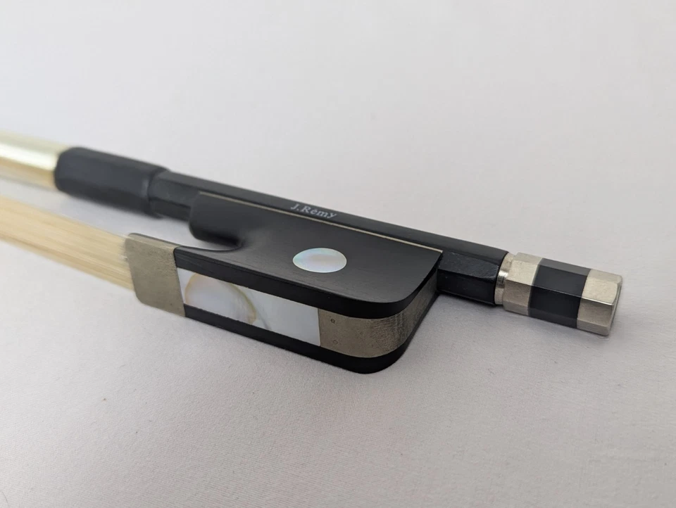 J. Remy Double Bass Bow, Deluxe Fiberglass, 1/2 Size - Image 2 of 4