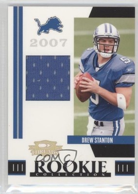 2007 Donruss Threads Rookie Collection Materials /500 Drew Stanton #RCM-7 RC 9bp