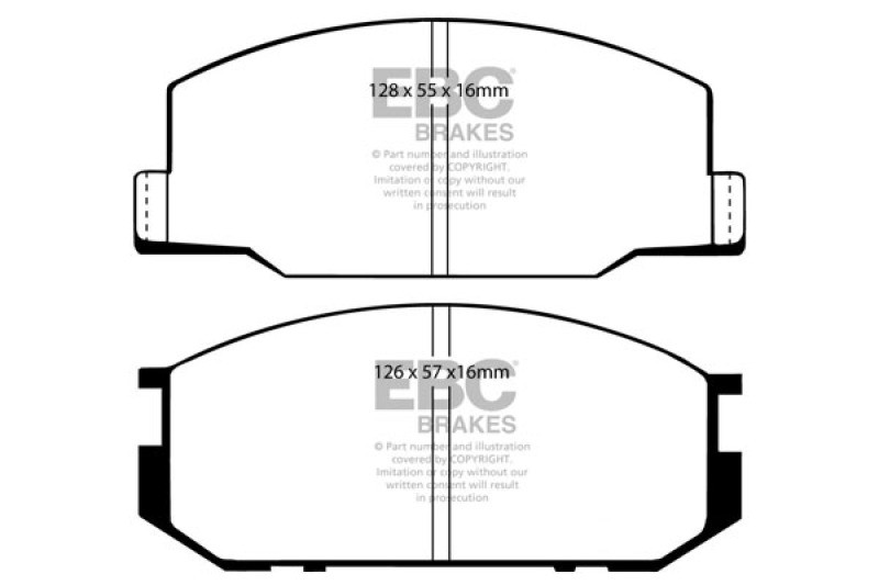 EBC Yellowstuff Brake Pads for Lotus Esprit & Toyota Celica * Front Fit