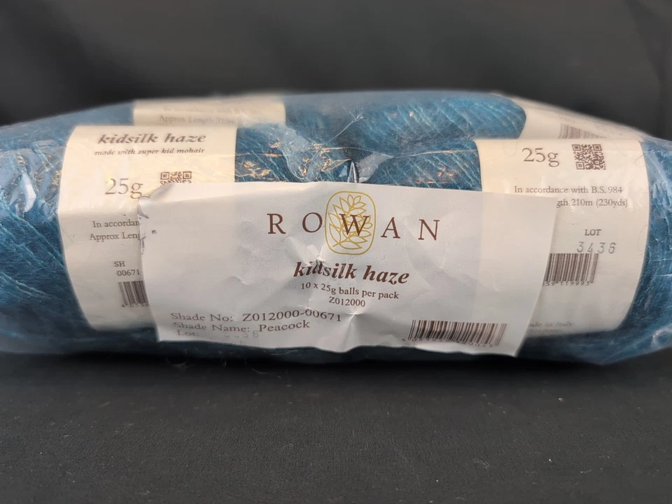 Lot Of (10) Skeins Rowan Kidsilk Haze #671 Peacock - Image 2 of 4
