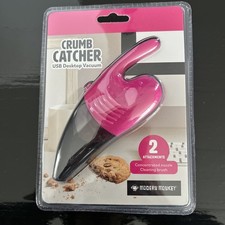 Crumb Catcher USB Desktop Vacuum Modern Monkey Computer Vacuum pink Black