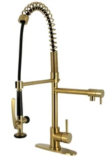 Kingston Brass LS8503DL Concord 1.8 GPM 1 Hole Pre-Rinse Kitchen - Brass NEW