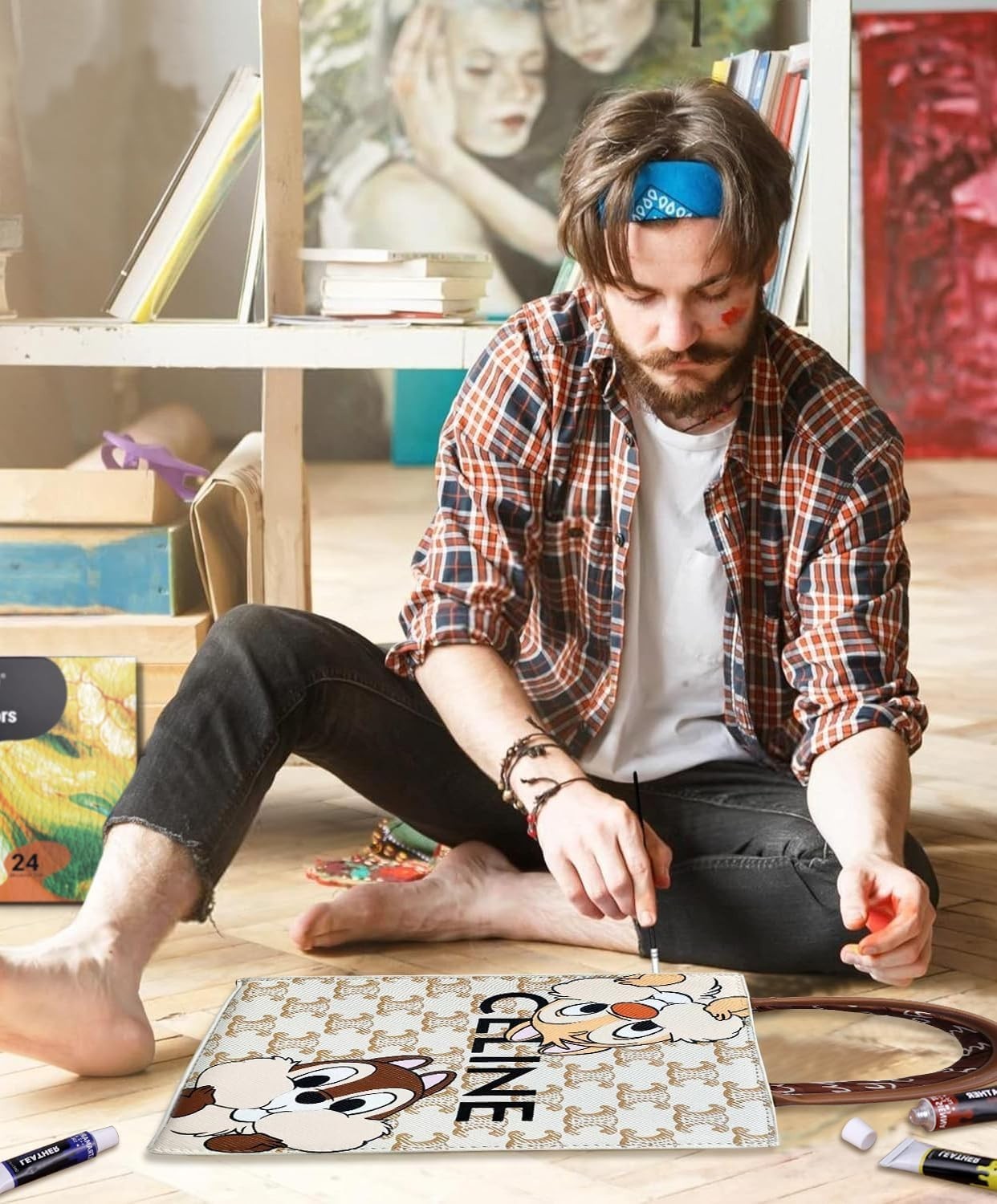 Acrylic Leather Paint Set - 18 Colors Waterproof Flexible Sneaker Kit