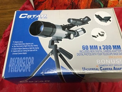 CStar Optics 60MM x 300MM Refractor Telescope