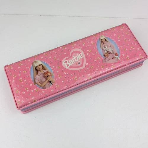 Vintage Barbie Pencil Case with Magnetic Lid, Pop Out Drawers, 90s Stationery - Picture 7 of 10