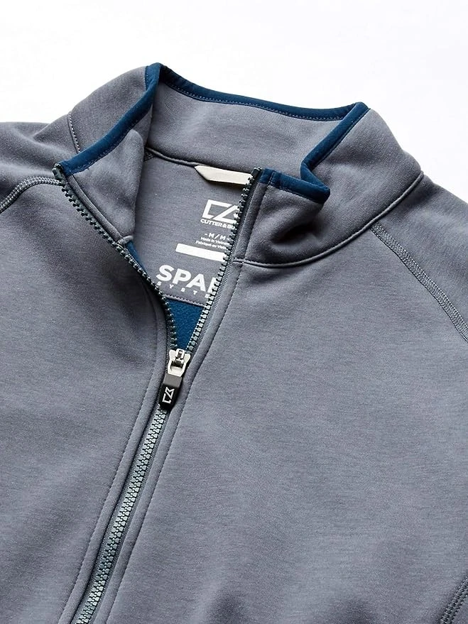 Cutter & Buck Men's Discovery WeatherTec Windblock Jacket, Soapstone, Large NWT - Image 3 of 4