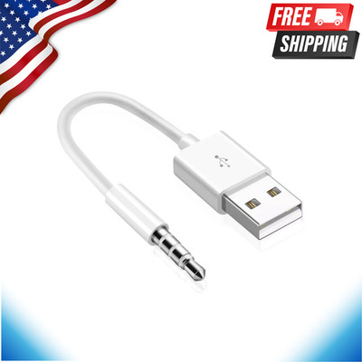 USB Charger Data SYNC Cable for Apple iPod Shuffle 3rd 4th 5th 6th 7th Gen 3.5mm