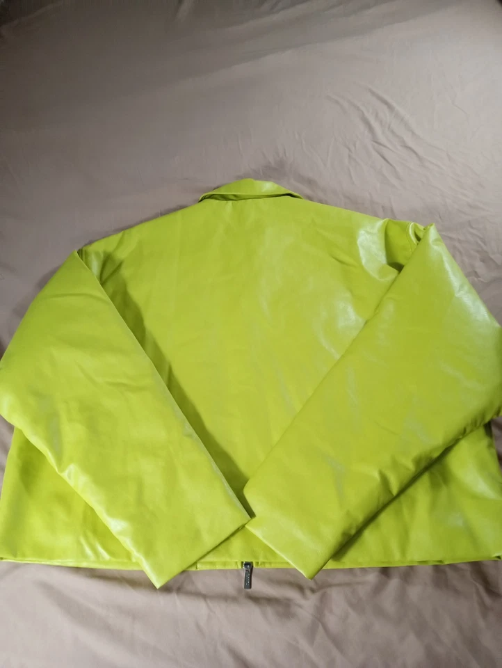 Chaqueta Boohoo Hombre Amarillo Neón Talla XL Foto 4 de 4