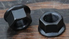 Black Bicycle 3/8" 24 Axle Nuts Vintage Schwinn Morrow Bendix Musselman Bike Hub