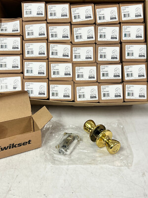 CASE OF 30 Kwikset Microban 200T 3 Tylo Hall/Closet Knobs 92001-562