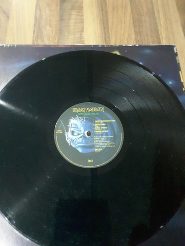 IRON MAIDEN SOMEWHERE IN TIME RARE UK 1ST PRESS EMC 3512 Lp , Vinyl - Picture 4 of 5