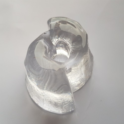 Galway Crystal glass candle holder vintage Ireland fern leaf art design - Picture 9 of 15