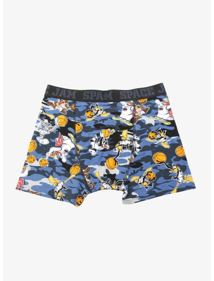 Space Jam Camo Boxer Briefs Men's Donald Duck Tasmanian Devil  28 to 30" S New - Image 2 of 4