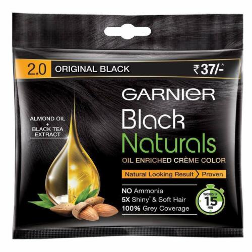 Garnier Black Naturals, Hair Colour, Shade 2 (negro original, 20 ml + 20 g) - Imagen 1 de 5