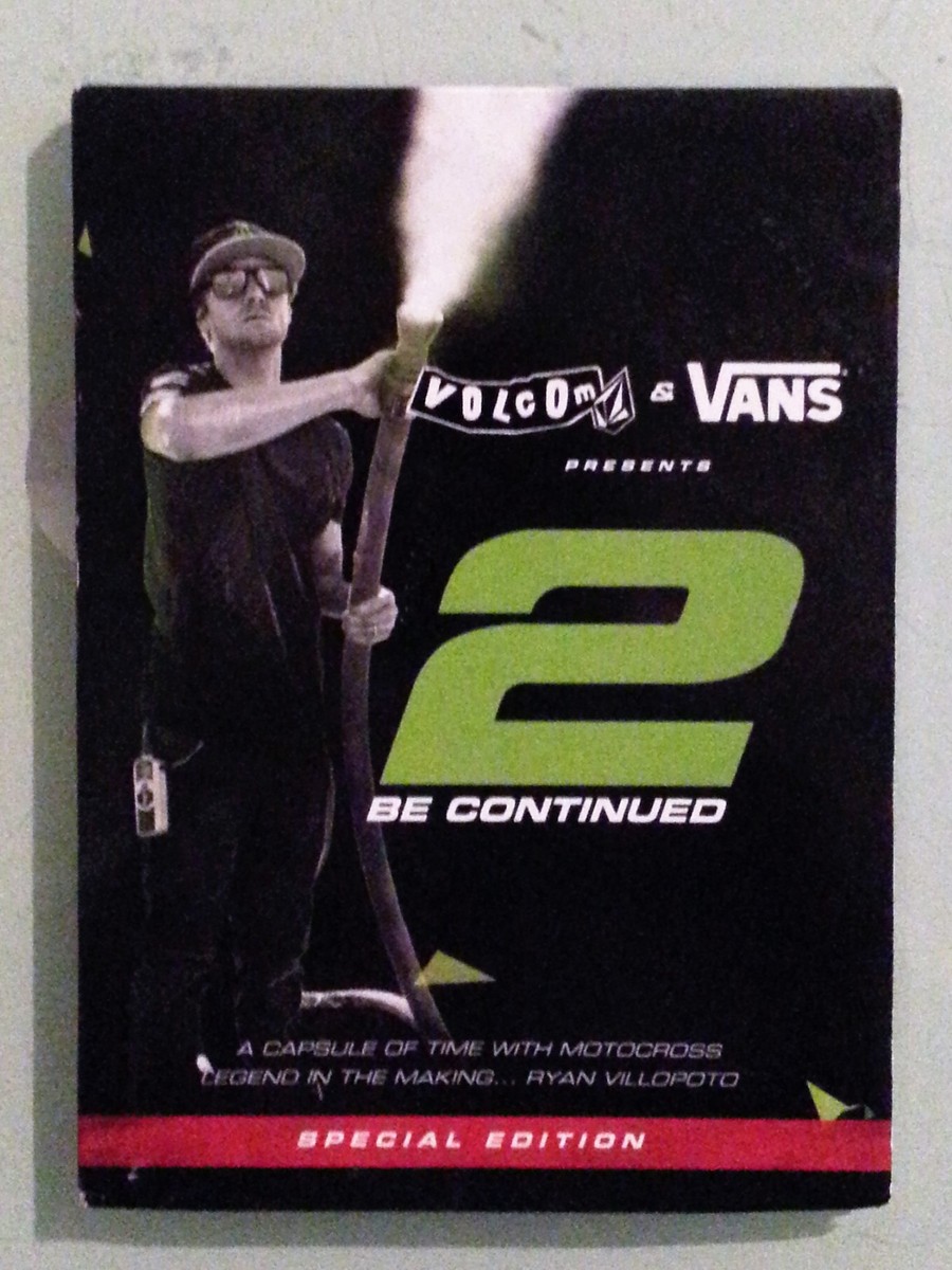 volcom & vans presents 2 BE CONTINUED ryan villopoto DVD | eBay