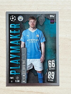 #J Kevin De Bruyne 22 Match Attax Topps Champions League 2023-24 Playmaker