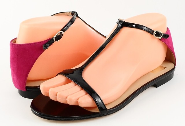 orange designer sandals