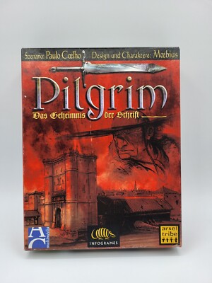Pilgrim PC Spiel Das Geheimnis der Schrift Big Box Infogrames 1997 Retro