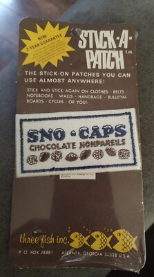Vintage Sno Caps Chocolate Nonpareils Candy Stick - A- Patch NIP