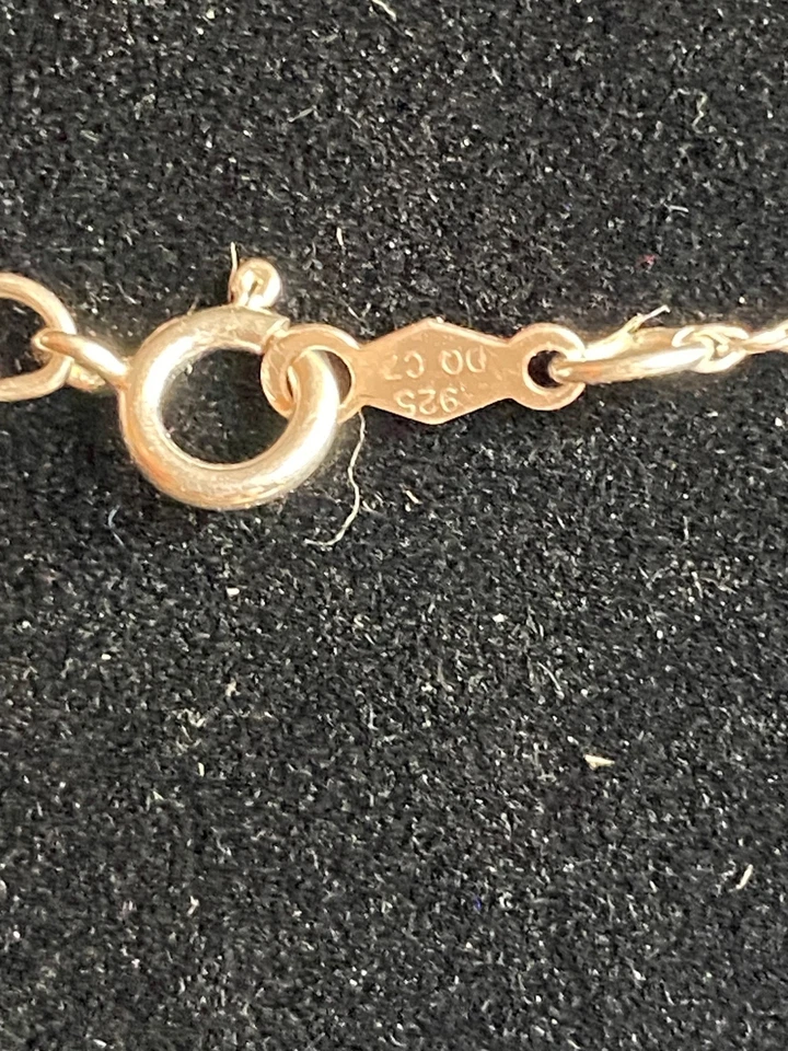 18" Chain Necklace Diamonique DQ with Pink Topaz and Sterling Silver 925 Pendant - Image 4 of 4