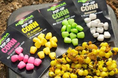 Korda Pop Up Corn - Fake Bait inkl. Hair Stops alle Sorten