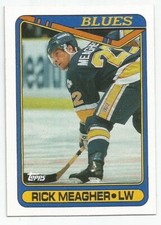 RICK MEAGHER 1990-91 TOPPS CARD NM-MT CONDITION