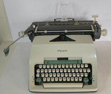 Vintage Olympia Desktop Typewriter Russian Letters thumbnail