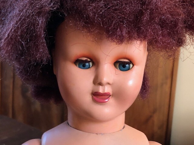 POUPEE ancienne GéGé 47 cm yeux dormeurs bouche entr'ouverte
