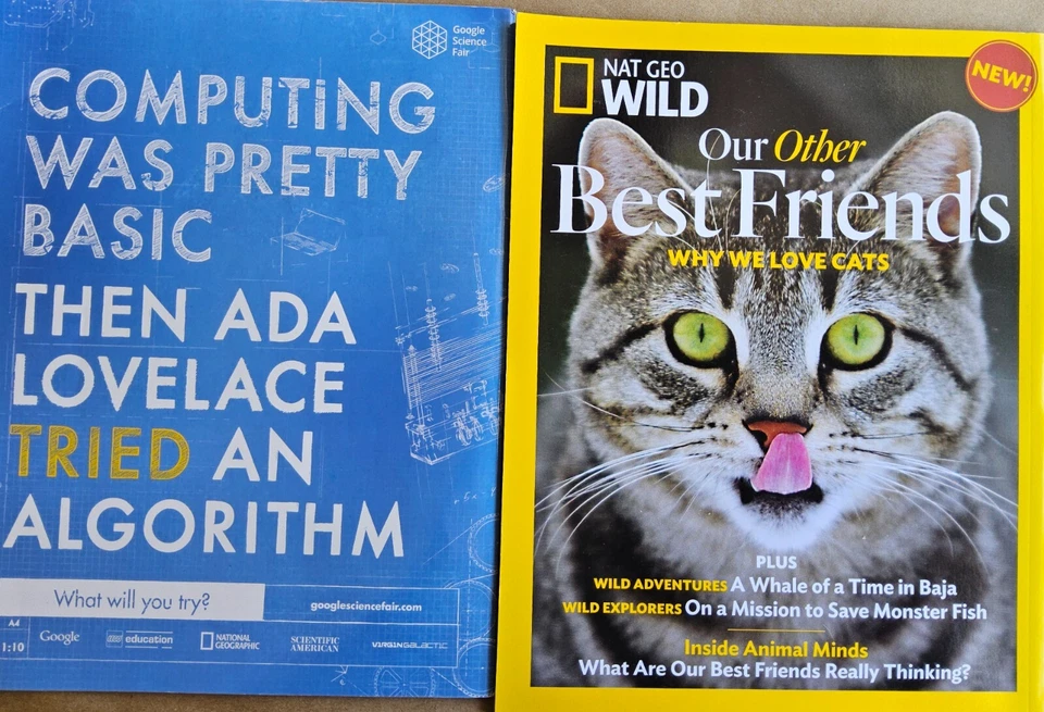 Scientific Mind 2015 & Nat Geo Wild 2016 magazines - Why we Love Pets/Dogs Foto 2 de 4