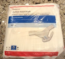 Cardinal Health Wings Super Quilted Adult Briefs 8 ct 3XL-4XL 74-100 in