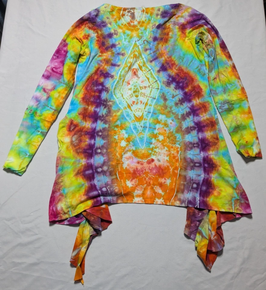 Plumero WARRIOR WITHIN DESIGNS Mujer XL Tie Dye Bambú Elástico Cascada Foto 4 de 4