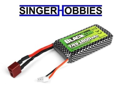 BLACKZON BZN540247 Turbo Smyter Battery Pack (LiPo 7.4V, 1600mAh), w/ T-Plug HRP