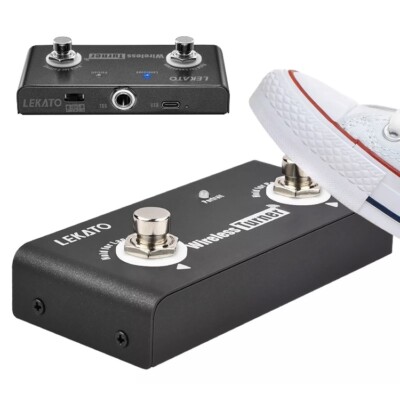 LEKATO Wireless Page Turner Pedal Controller Tablet Foot Switch Rechargeable US