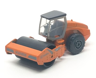 Majorette Construction HAMM H 20i Steamroller Orange 1/64 (3