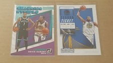 Kevin Durant 2019-20 Donruss Changing Stripes #4 + 18-19 Contenders Base #8 
