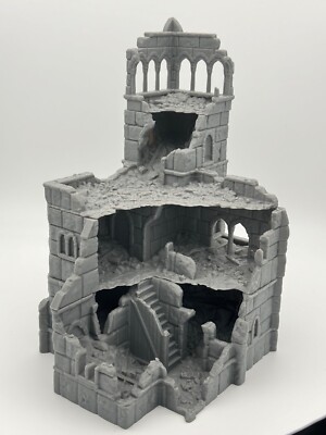 Stadthalle Town Hall Ruine - Ivory City 28mm Tabletop Mittelalter Stadt TPGEO