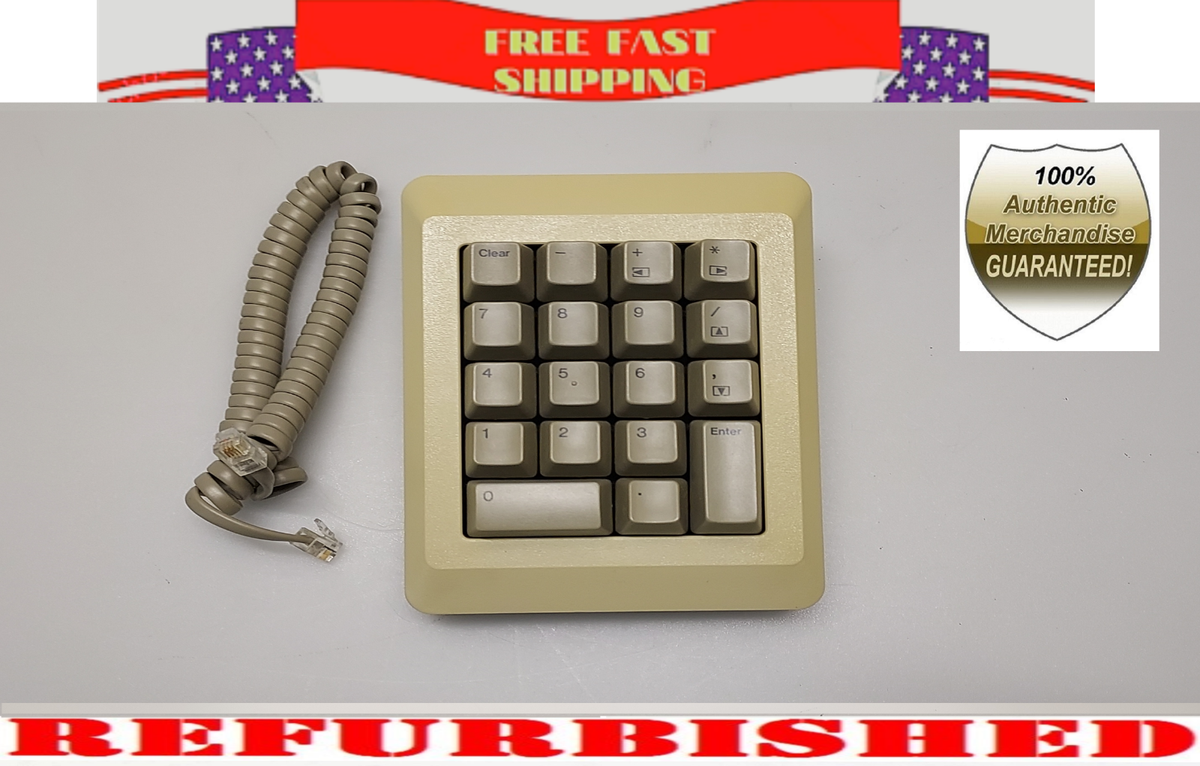 【貴重品】日本語 Virtual Macintosh for HP9000 APPLE Macintosh NUMERIC KEYBOARD M0120 WITH ORIGINAL COILED CABLE