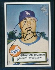 2006 Topps '52 #217 Jonathan Broxton 52 Logo signed auto autograph very tough 