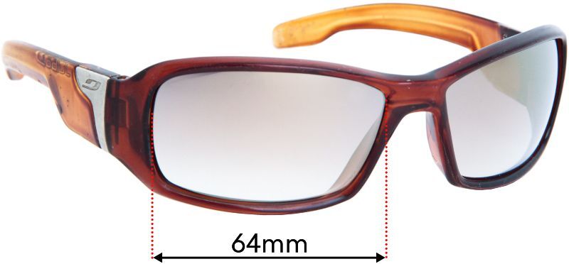SFx Replacement Sunglass Lenses fits Julbo Zulu 64mm Wide