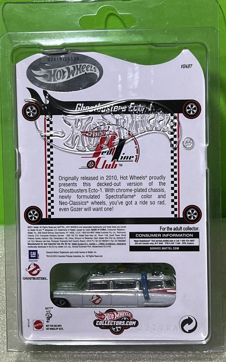 ゴーストバスターズEcto-1ホットウィールレッドラインクラブ